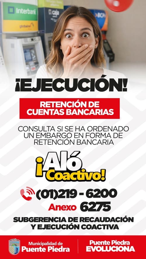 ¡Ejecución! Retención de cuentas bancarias